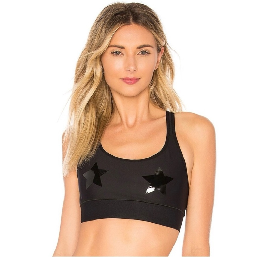 Ultracor Ordinate Lux Knockout Bra in Nero & Patent Nero XS Sports Bra Crop Top
